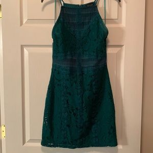 Emerald green lace cocktail dress - Topshop